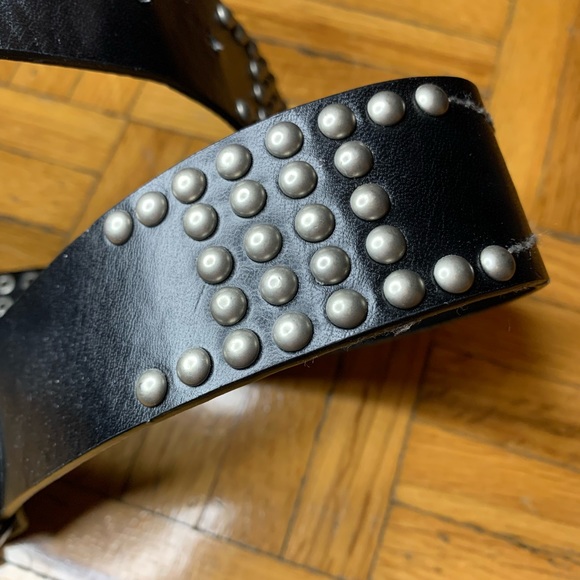 Faux Leather Studded Kids Belt - Picture 2 of 7